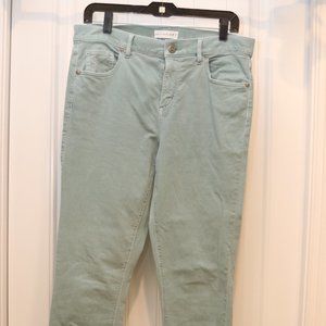 LOFT Skinny Light Muted Teal Jeans